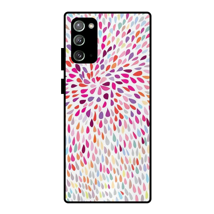 Colorful Decorative Pattern Metal Back Case for Galaxy Note 20
