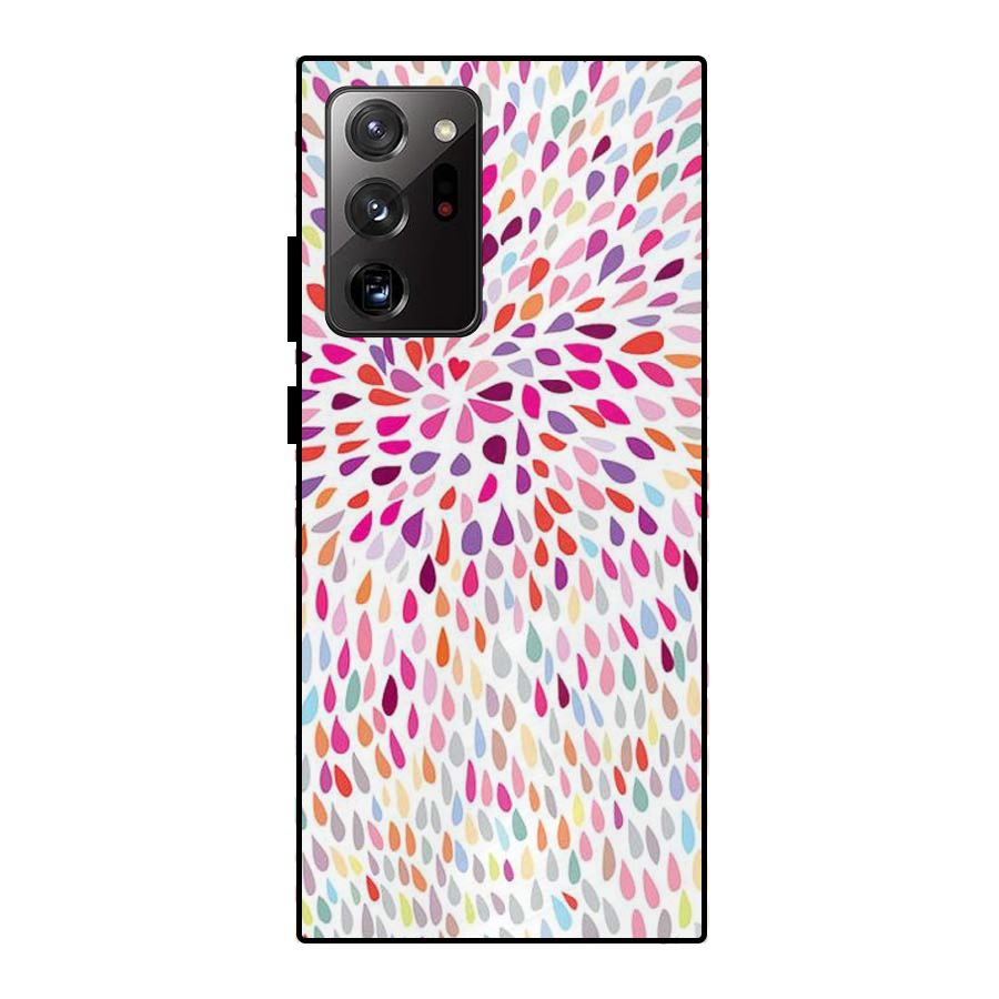 Colorful Decorative Pattern Metal Back Case for Galaxy Note 20 Ultra