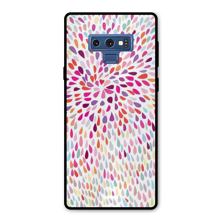 Colorful Decorative Pattern Metal Back Case for Galaxy Note 9