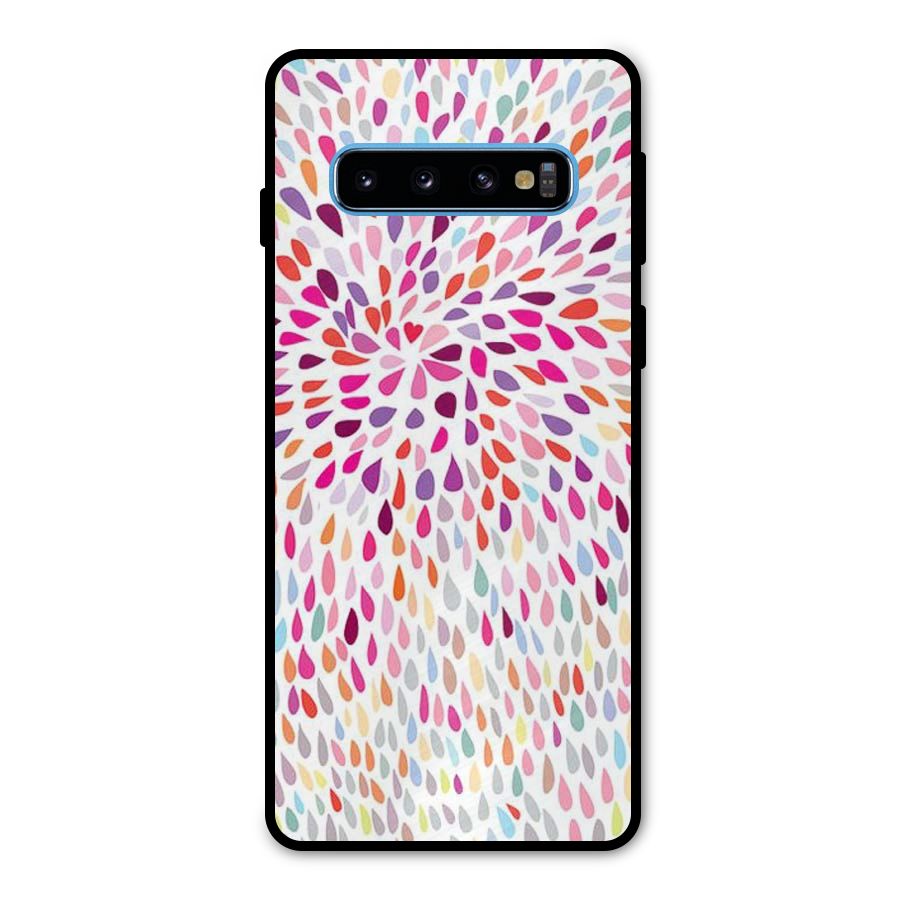 Colorful Decorative Pattern Metal Back Case for Galaxy S10