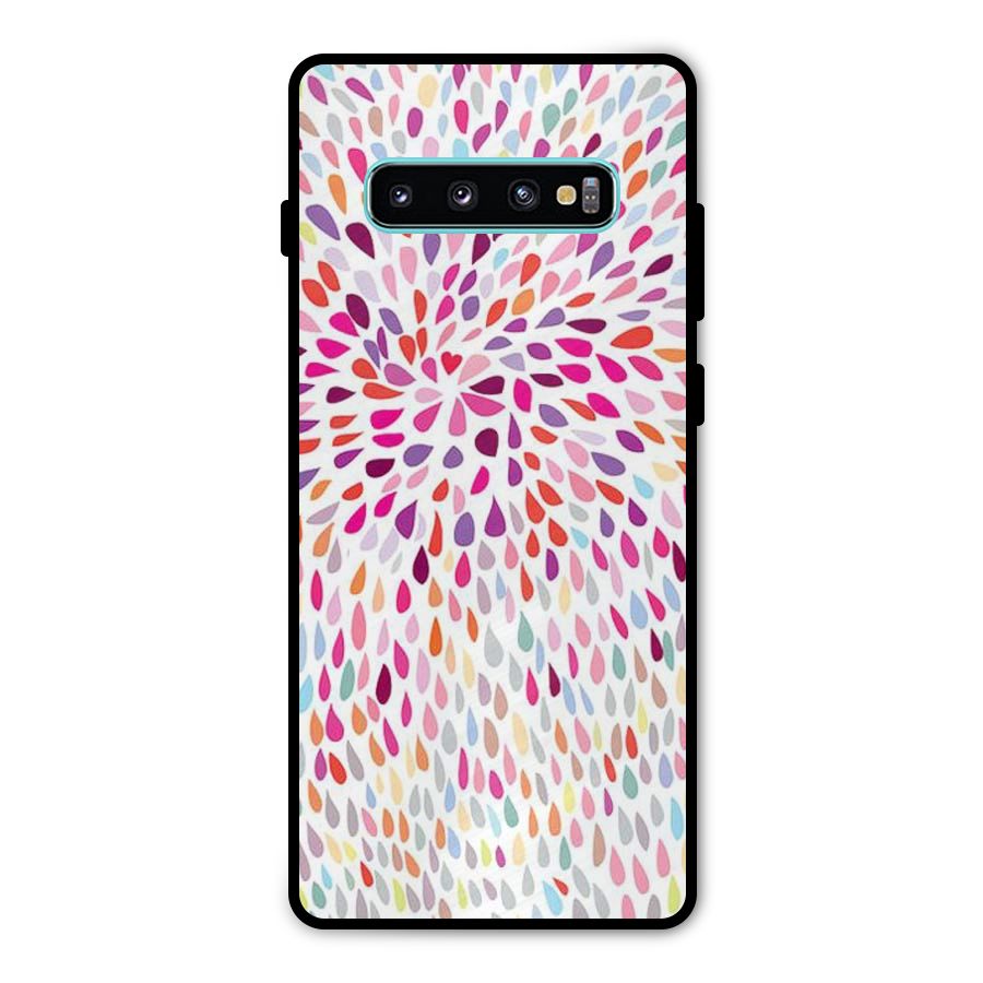Colorful Decorative Pattern Metal Back Case for Galaxy S10 Plus