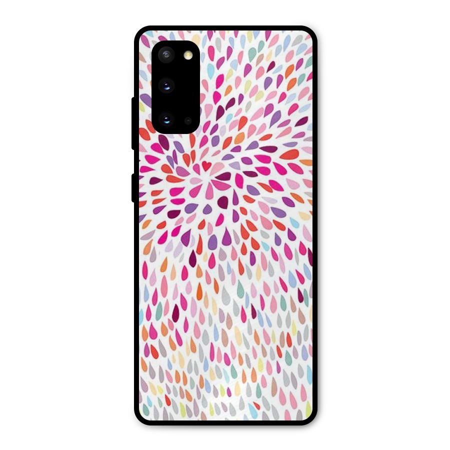 Colorful Decorative Pattern Metal Back Case for Galaxy S20
