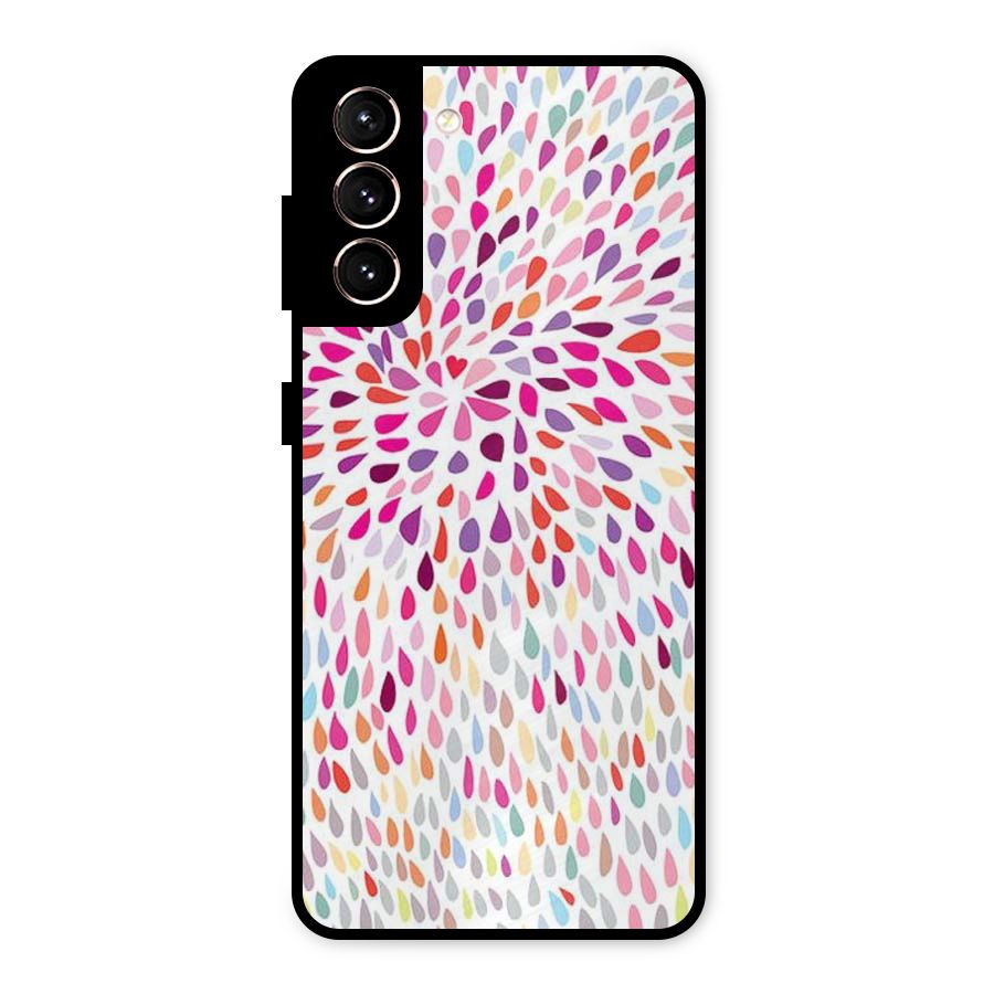 Colorful Decorative Pattern Metal Back Case for Galaxy S21 5G