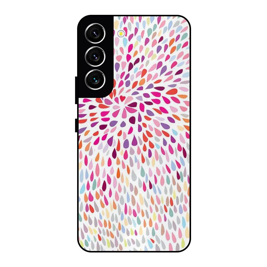 Colorful Decorative Pattern Metal Back Case for Galaxy S22 5G