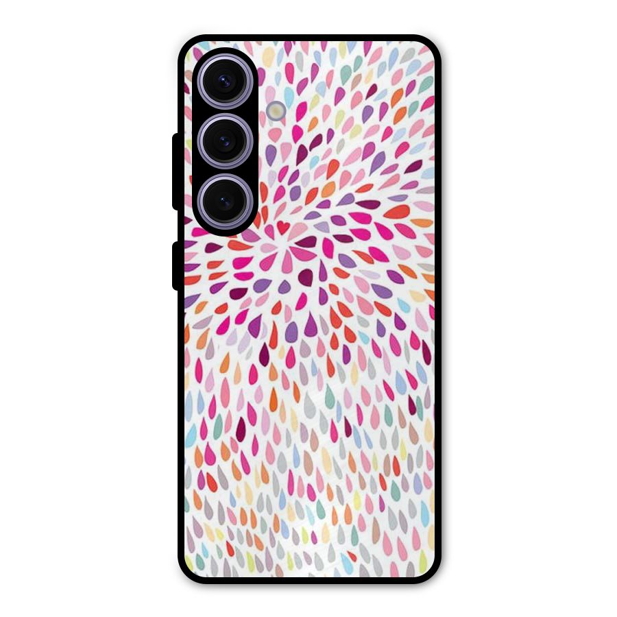 Colorful Decorative Pattern Metal Back Case for Galaxy S24