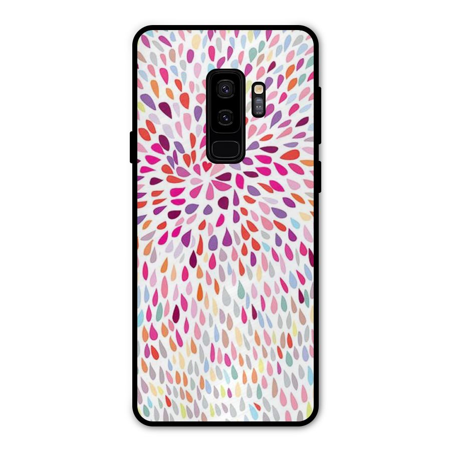 Colorful Decorative Pattern Metal Back Case for Galaxy S9 Plus
