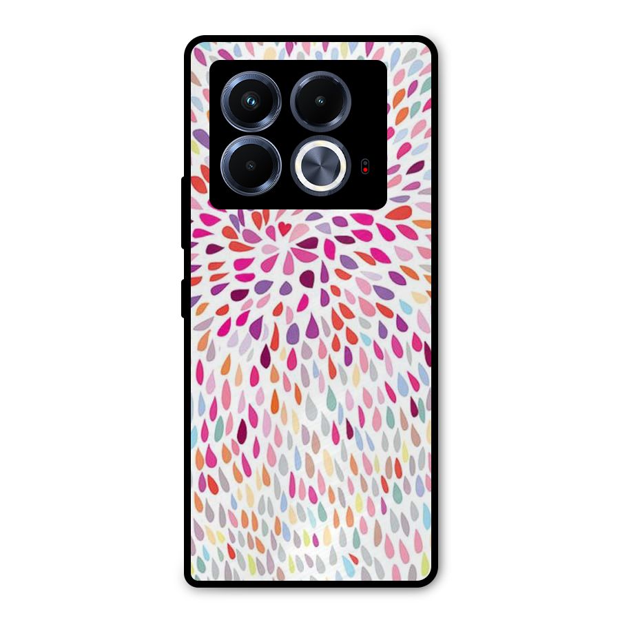 Colorful Decorative Pattern Metal Back Case for Infinix Note 40 5G