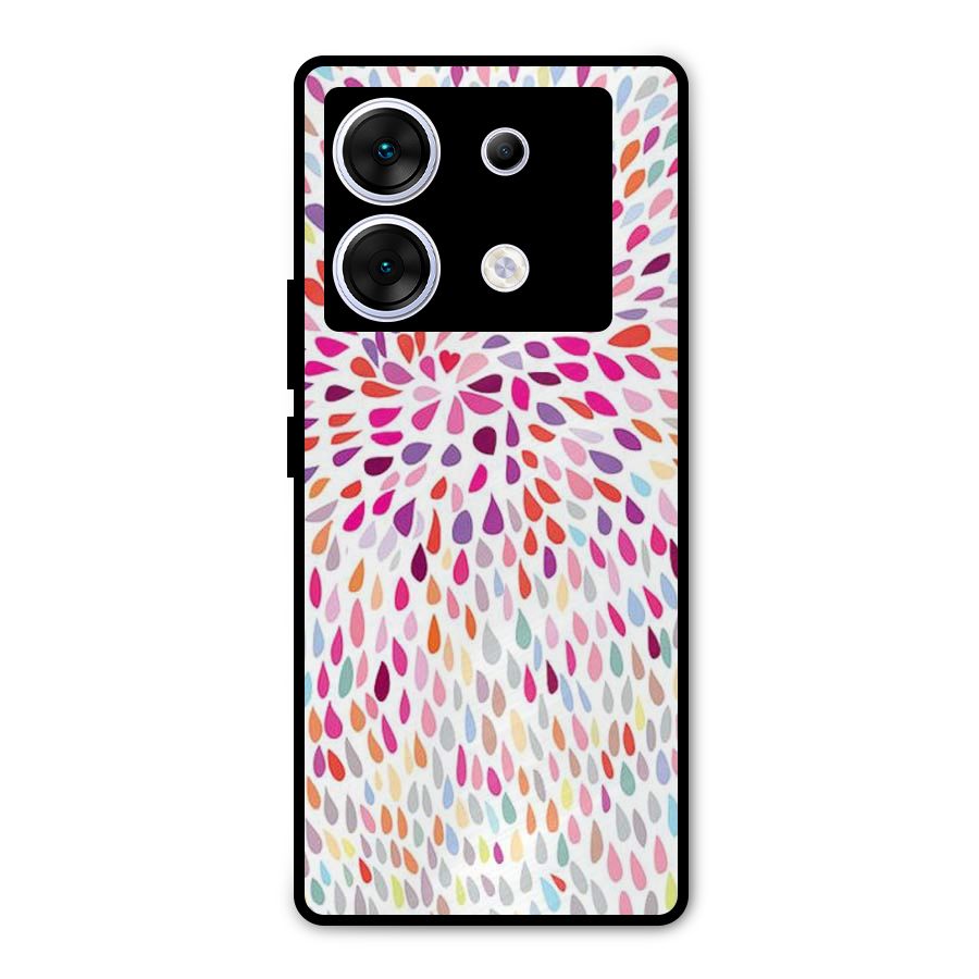Colorful Decorative Pattern Metal Back Case for Infinix Zero 30 5G