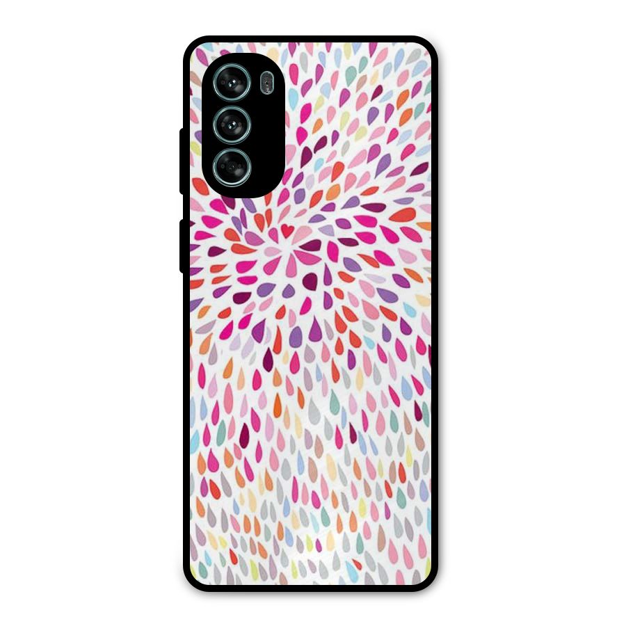 Colorful Decorative Pattern Metal Back Case for Moto G62