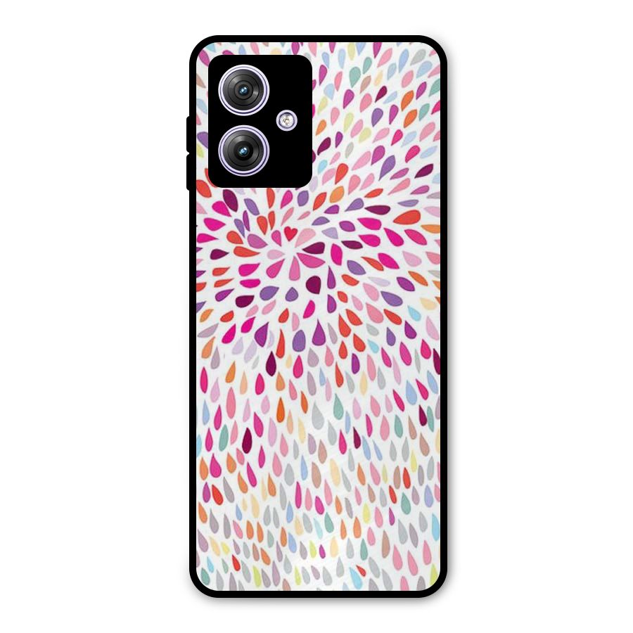 Colorful Decorative Pattern Metal Back Case for Moto G64