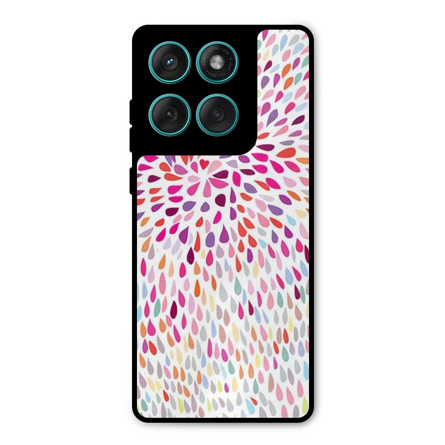 Colorful Decorative Pattern Metal Back Case for Motorola Edge 60 Fusion