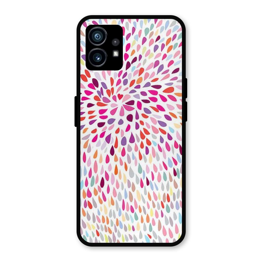 Colorful Decorative Pattern Metal Back Case for Nothing Phone 1