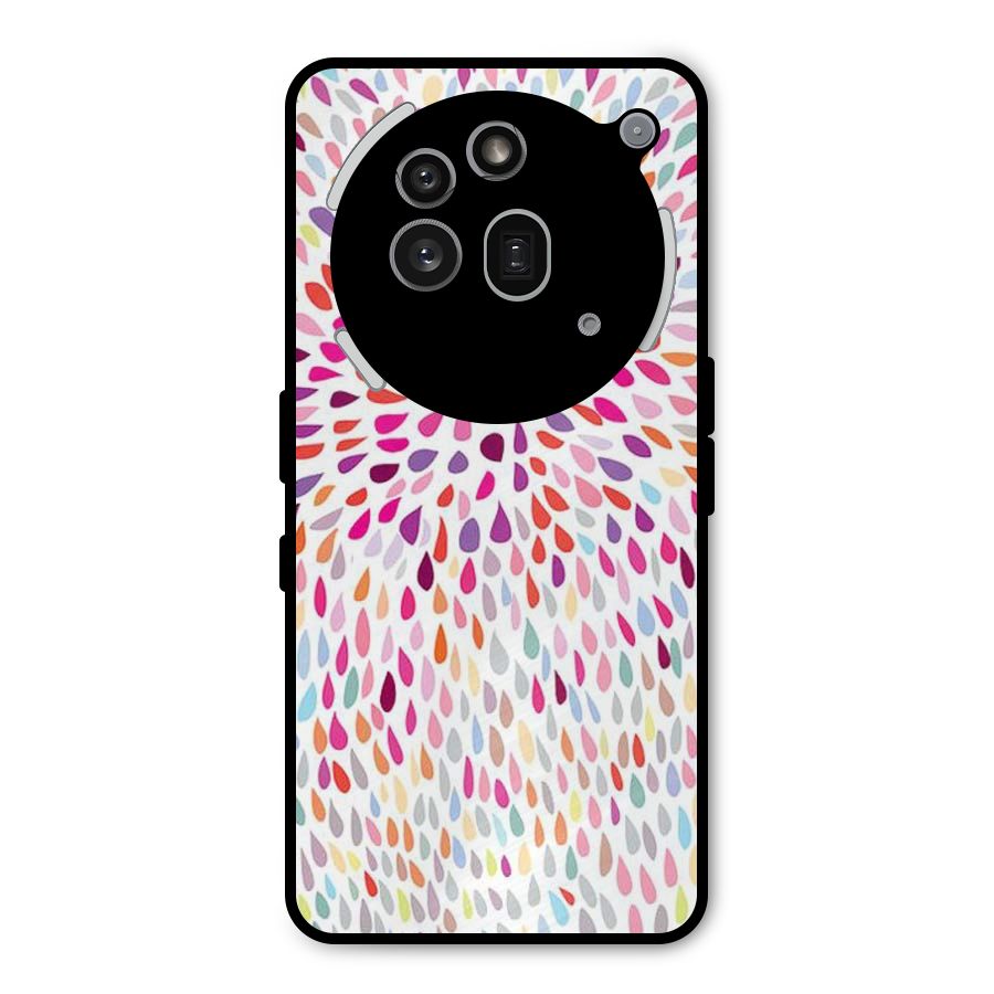Colorful Decorative Pattern Metal Back Case for Nothing Phone 3a Pro