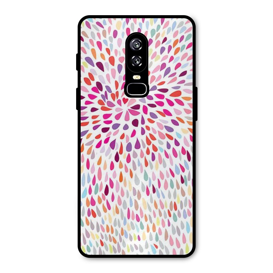 Colorful Decorative Pattern Metal Back Case for OnePlus 6