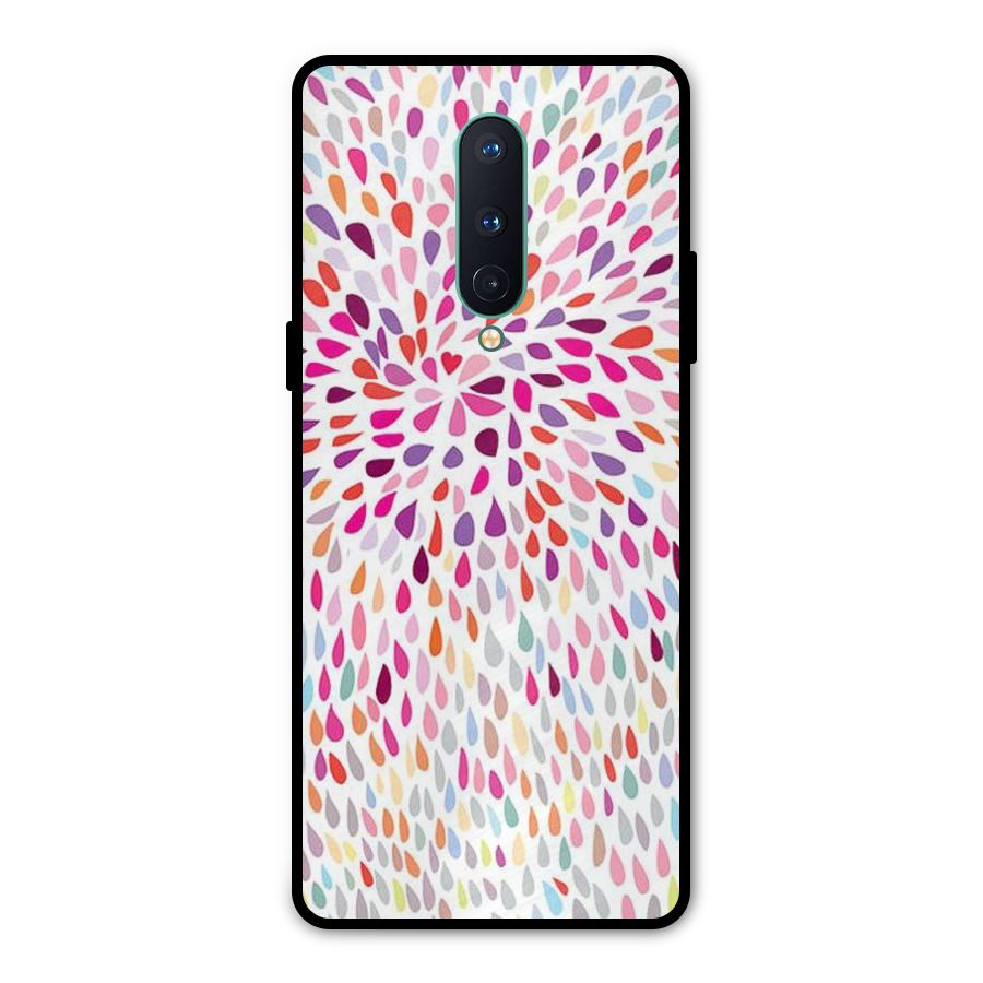Colorful Decorative Pattern Metal Back Case for OnePlus 8