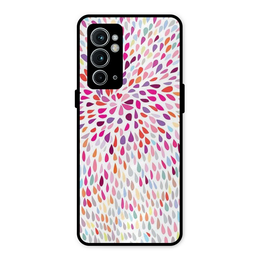 Colorful Decorative Pattern Metal Back Case for OnePlus 9RT 5G
