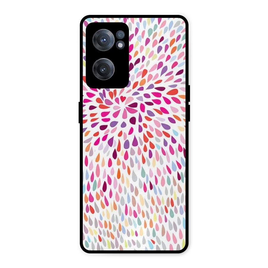 Colorful Decorative Pattern Metal Back Case for OnePlus Nord CE 2 5G