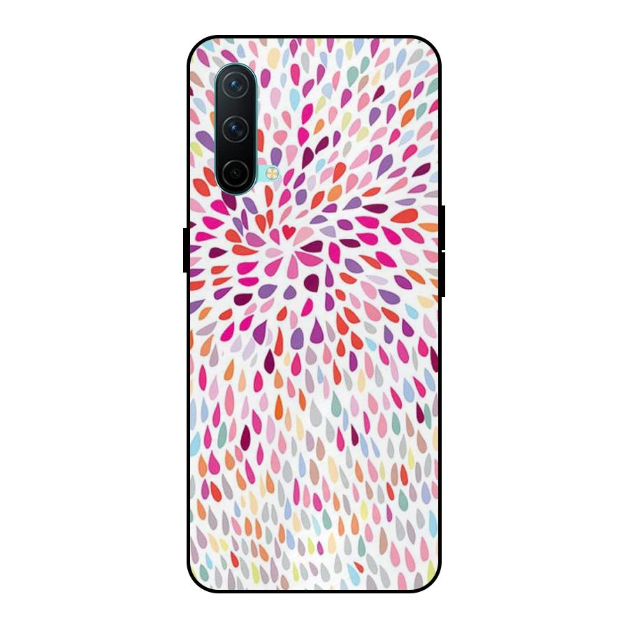 Colorful Decorative Pattern Metal Back Case for OnePlus Nord CE 5G