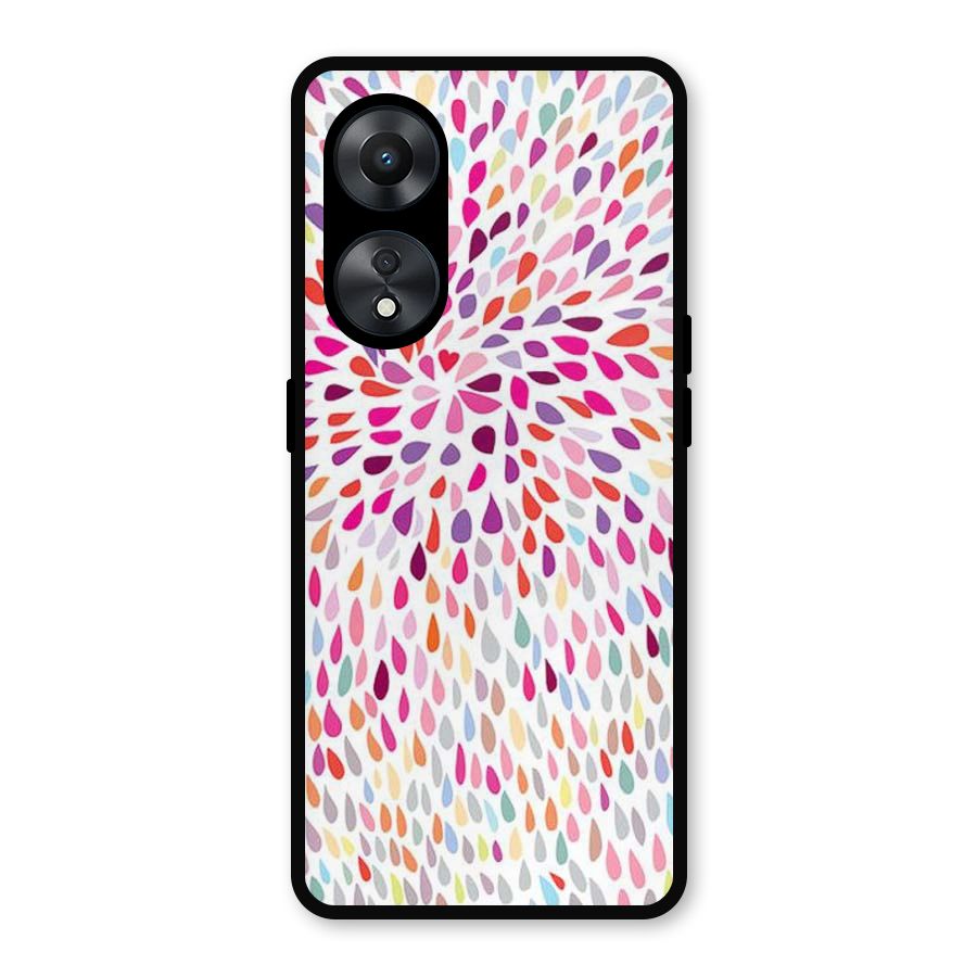 Colorful Decorative Pattern Metal Back Case for Oppo A78
