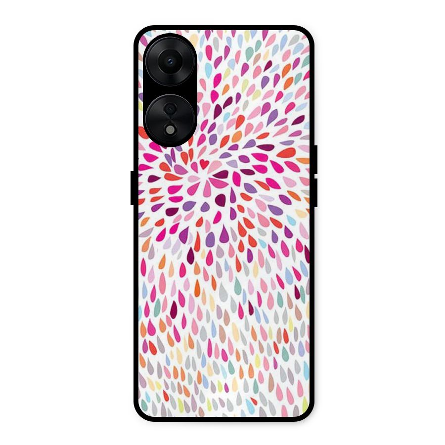 Colorful Decorative Pattern Metal Back Case for Oppo A78 5G