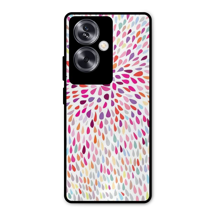 Colorful Decorative Pattern Metal Back Case for Oppo A79 5G