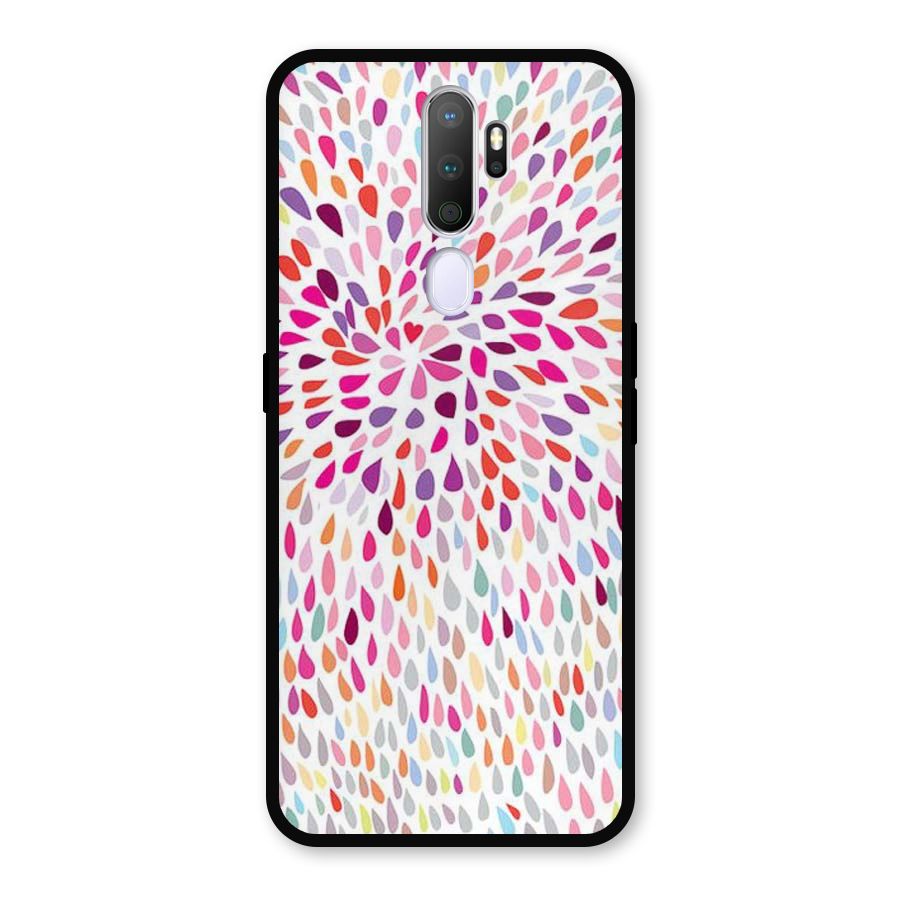 Colorful Decorative Pattern Metal Back Case for Oppo A9 (2020)