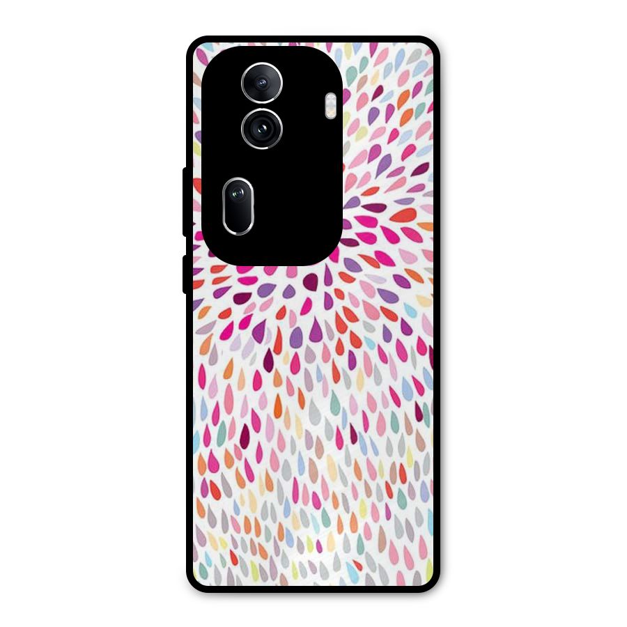 Colorful Decorative Pattern Metal Back Case for Oppo Reno11 Pro 5G