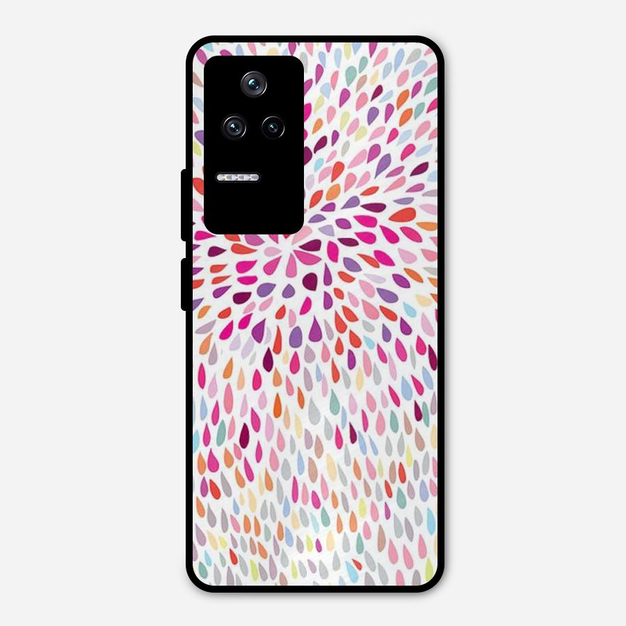 Colorful Decorative Pattern Metal Back Case for Poco F4 5G