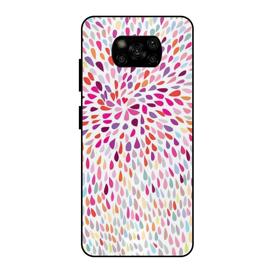 Colorful Decorative Pattern Metal Back Case for Poco X3