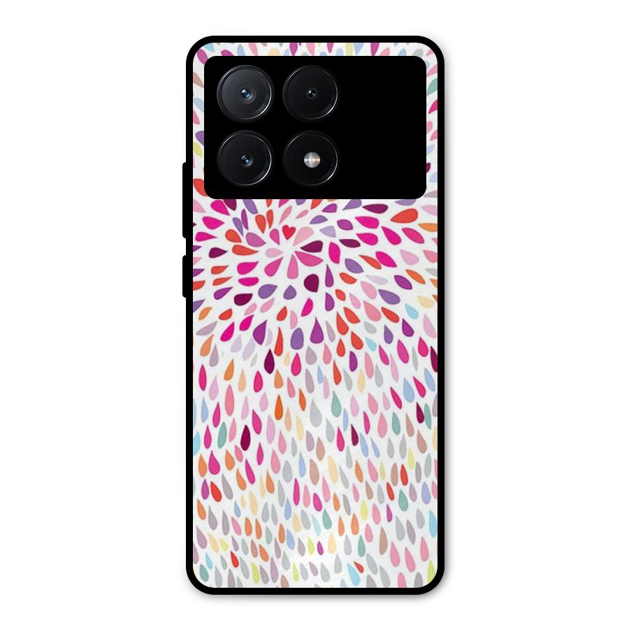 Colorful Decorative Pattern Metal Back Case for Poco X6 Pro