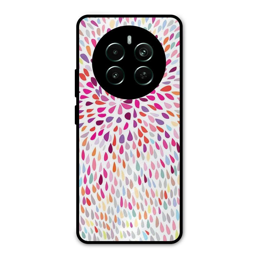 Colorful Decorative Pattern Metal Back Case for Realme 12 Pro Plus