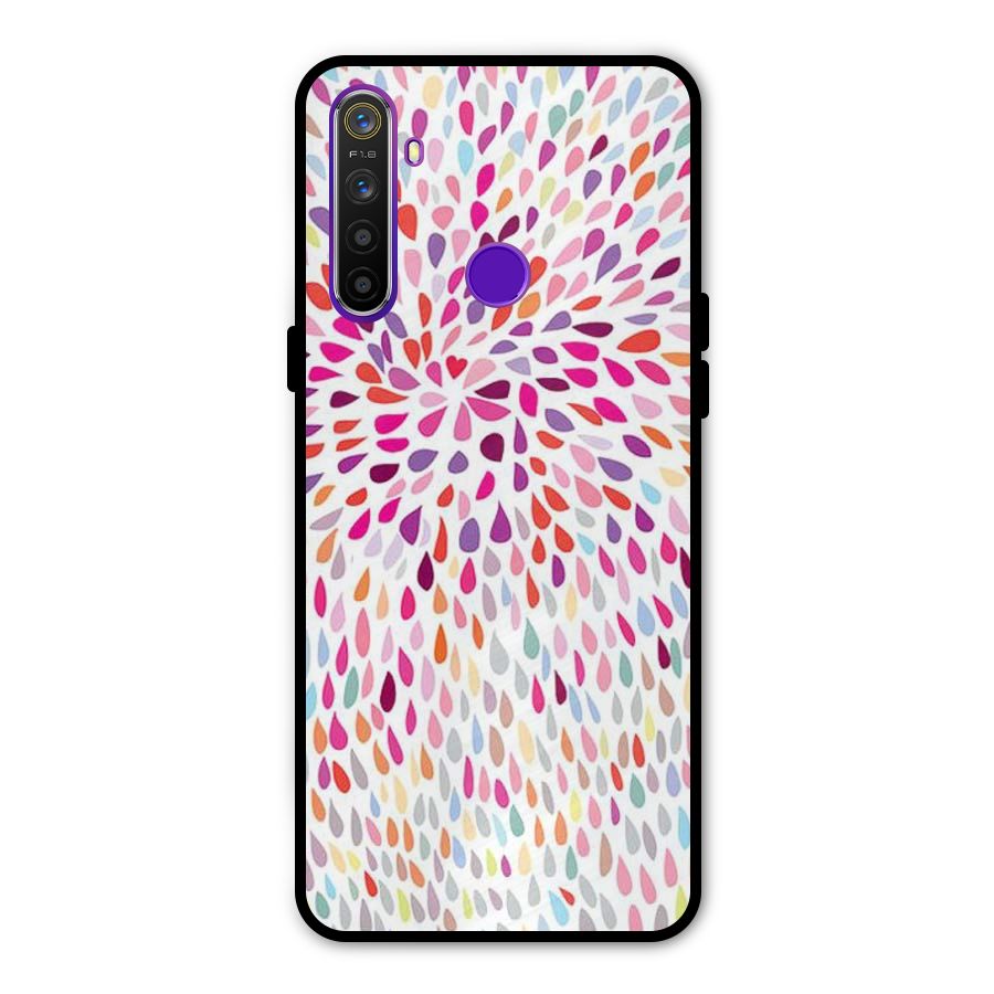 Colorful Decorative Pattern Metal Back Case for Realme 5