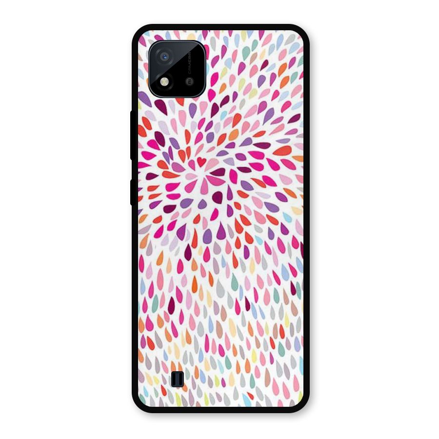 Colorful Decorative Pattern Metal Back Case for Realme C11 2021