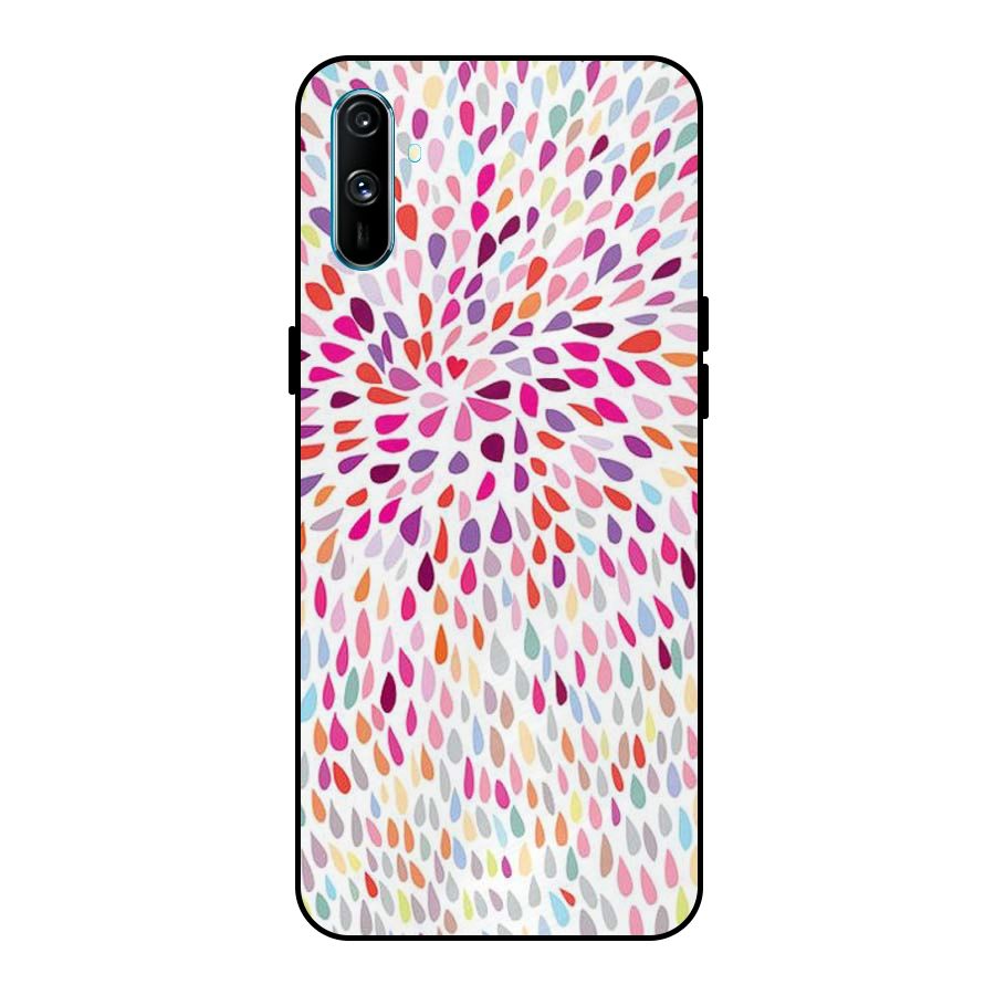 Colorful Decorative Pattern Metal Back Case for Realme C3