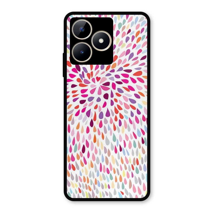 Colorful Decorative Pattern Metal Back Case for Realme C53