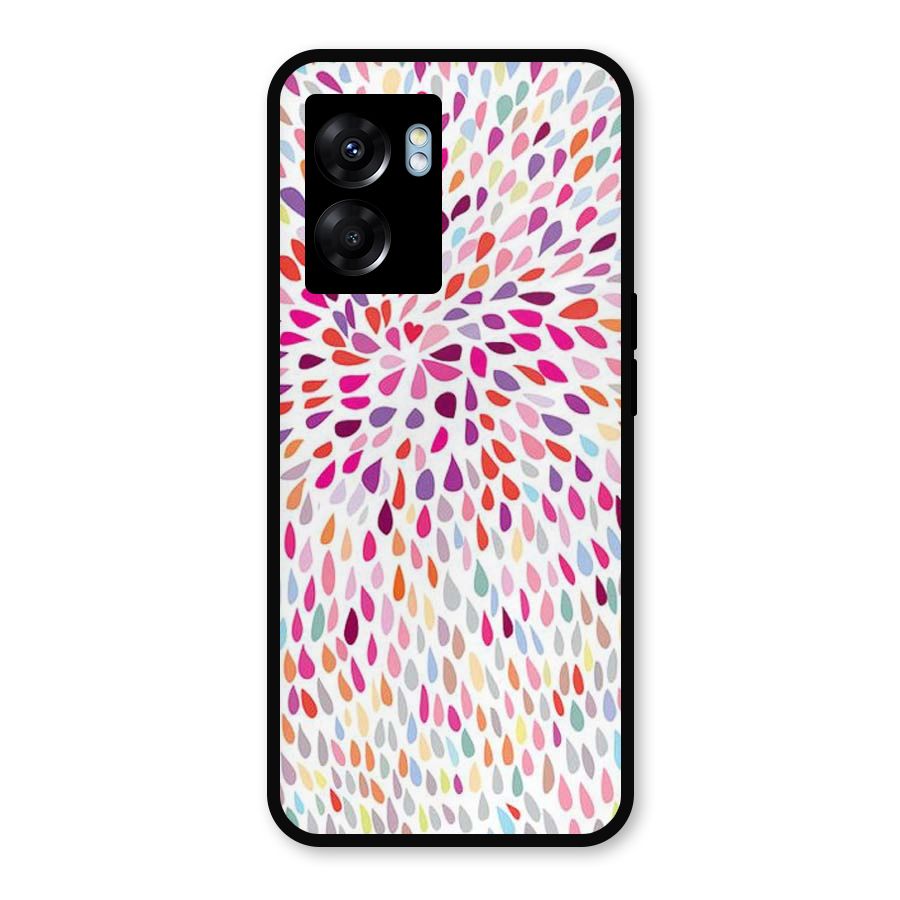 Colorful Decorative Pattern Metal Back Case for Realme Narzo 50 5G