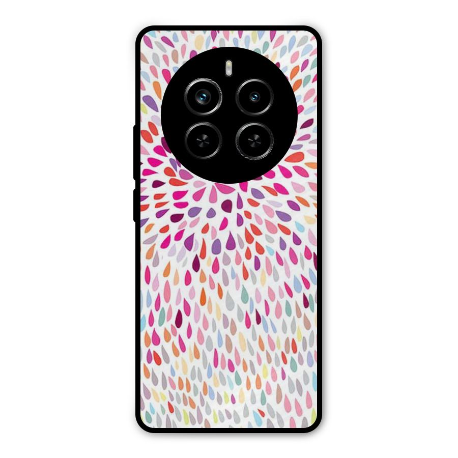 Colorful Decorative Pattern Metal Back Case for Realme P1 Pro