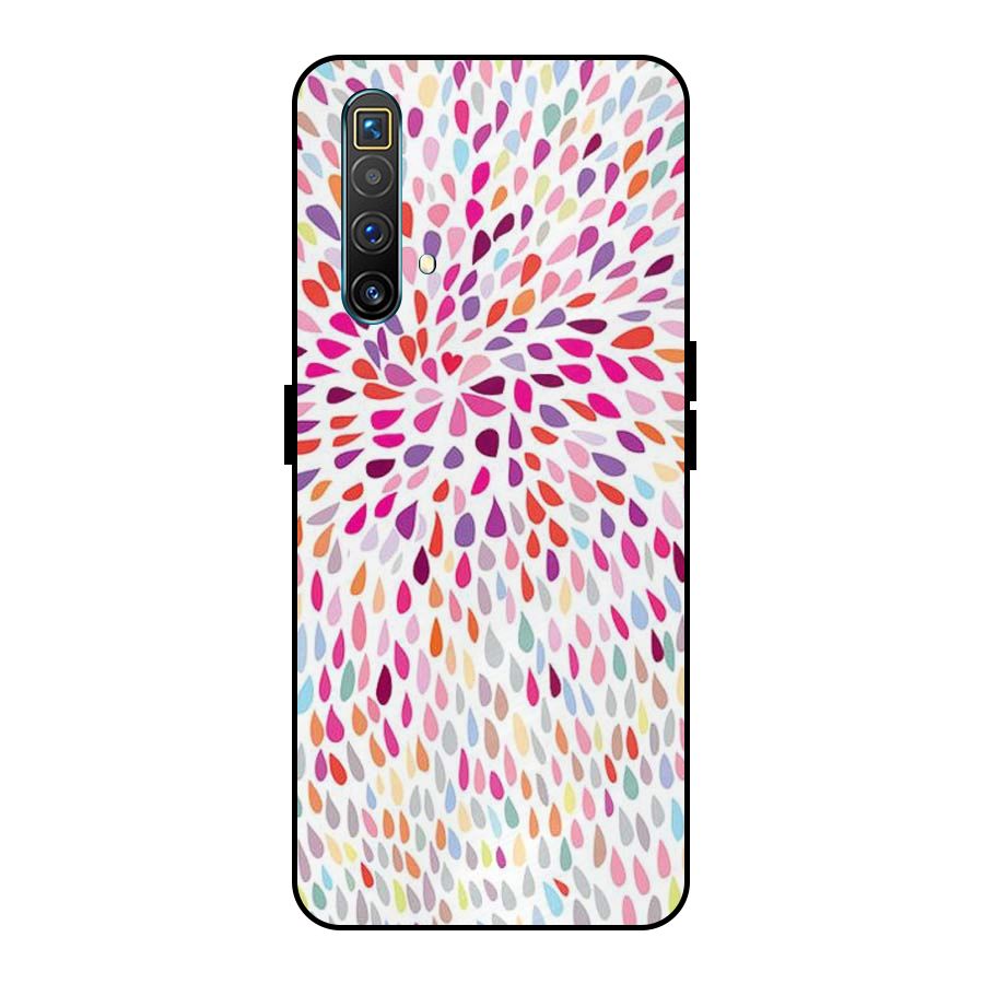 Colorful Decorative Pattern Metal Back Case for Realme X3 SuperZoom