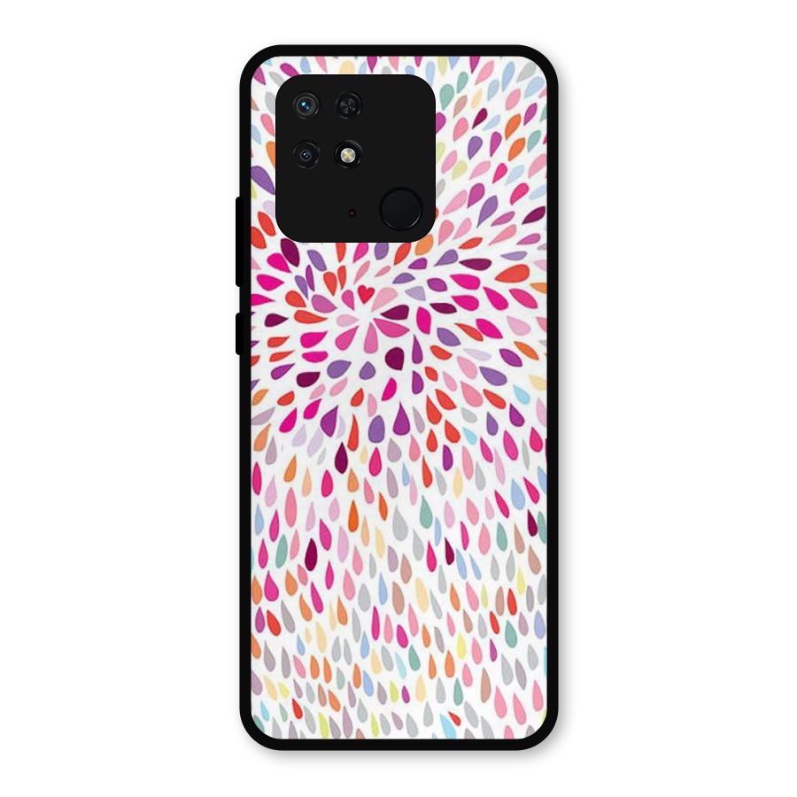 Colorful Decorative Pattern Metal Back Case for Redmi 10 Power