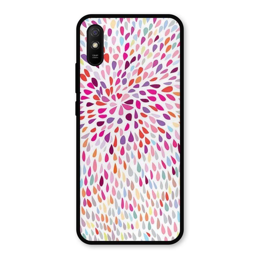 Colorful Decorative Pattern Metal Back Case for Redmi 9a