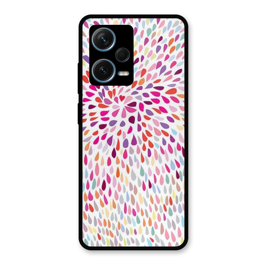 Colorful Decorative Pattern Metal Back Case for Redmi Note 12 Pro Plus 5G