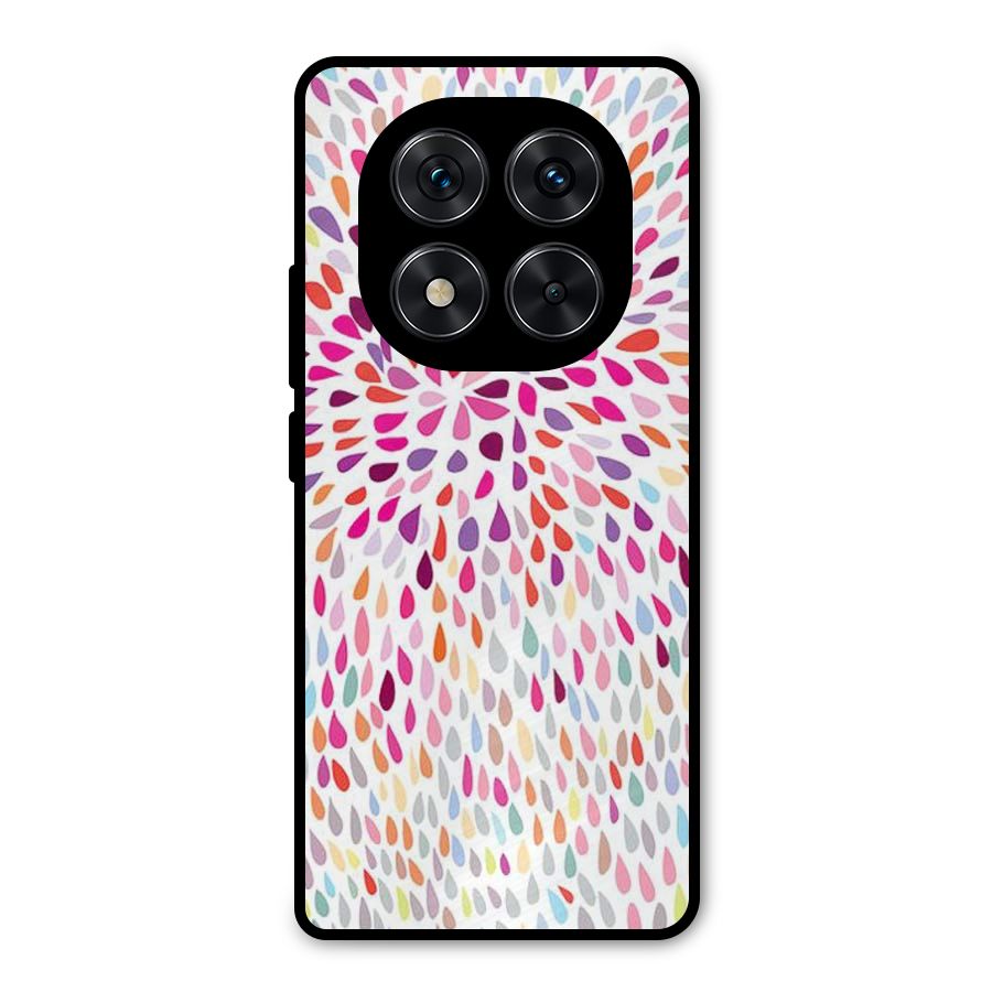 Colorful Decorative Pattern Metal Back Case for Redmi Note 14 Pro 5G
