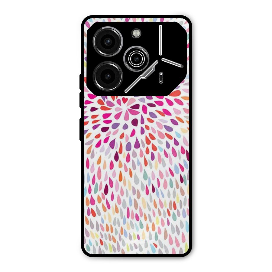 Colorful Decorative Pattern Metal Back Case for Tecno Pova 6 Pro