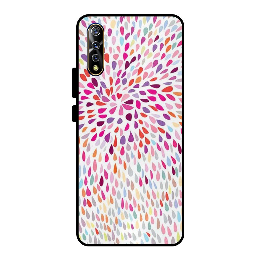 Colorful Decorative Pattern Metal Back Case for Vivo S1