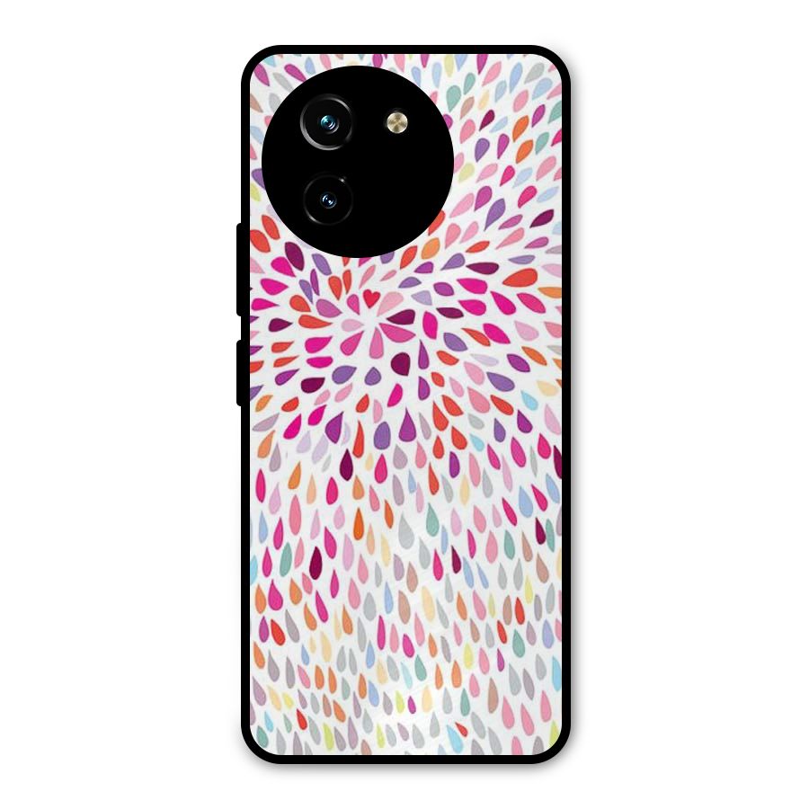 Colorful Decorative Pattern Metal Back Case for Vivo T3x