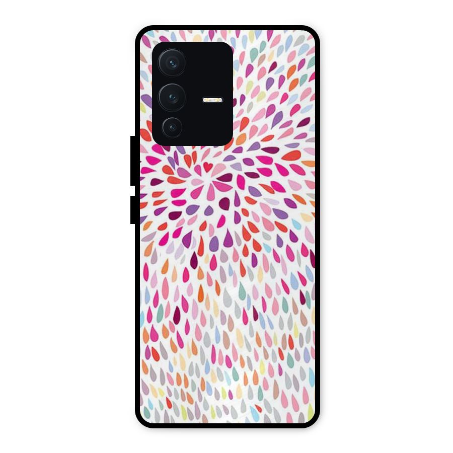 Colorful Decorative Pattern Metal Back Case for Vivo V23 5G