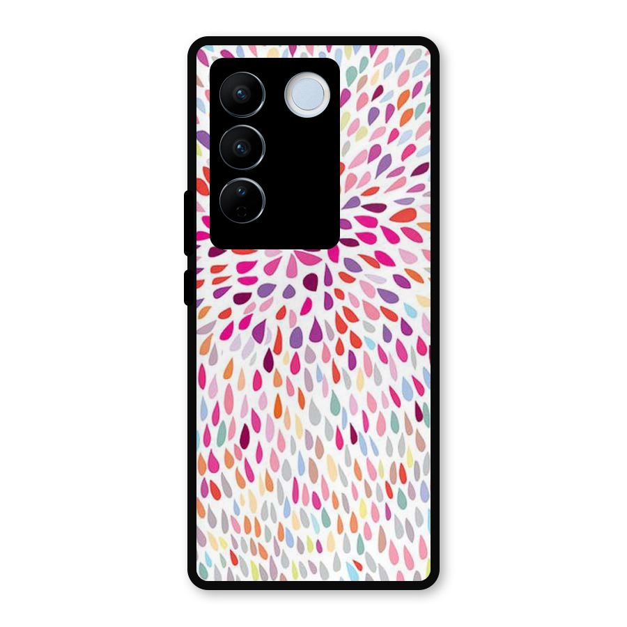 Colorful Decorative Pattern Metal Back Case for Vivo V27