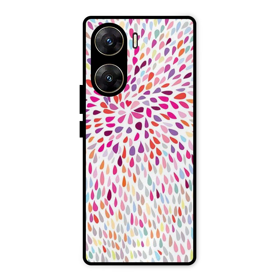 Colorful Decorative Pattern Metal Back Case for Vivo V29e
