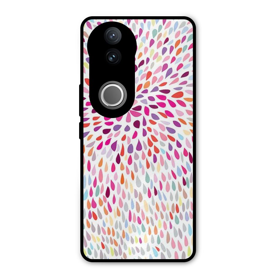 Colorful Decorative Pattern Metal Back Case for Vivo V50