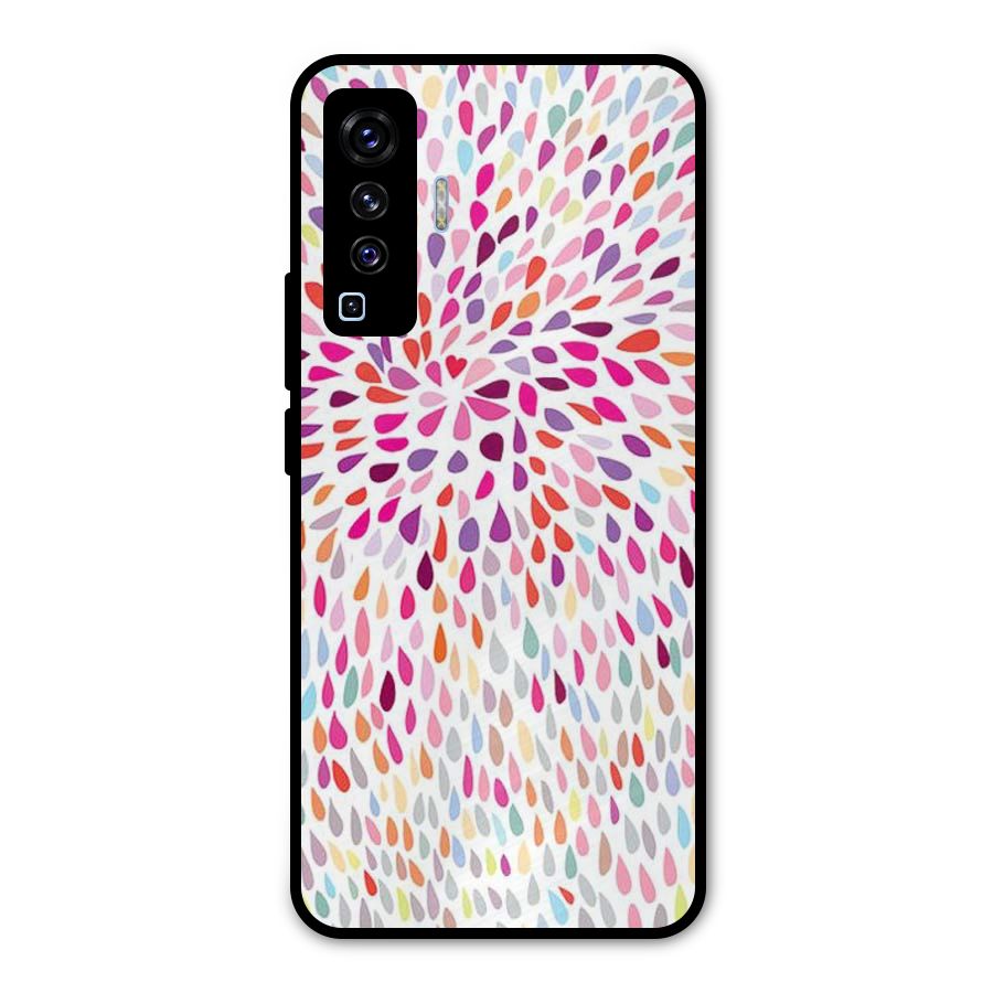Colorful Decorative Pattern Metal Back Case for Vivo X50